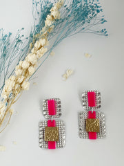 PENDIENTE NEON ROSA